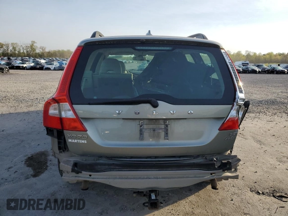 2008 Volvo XC70 with VIN YV4BZ982381039094, listed as a Copart auction lot 53694375 with 138,755 mi miles and Salvage Title. Bid and sale history available at carsss.com. Image 6.