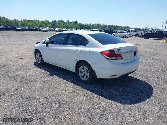 2013 Honda Civic Sdn LX with VIN 2HGFB2F57DH548566, listed as a IAAI auction lot 39173930 with 150,567 mi miles. Bid and sale history available at carsss.com. Image 3.