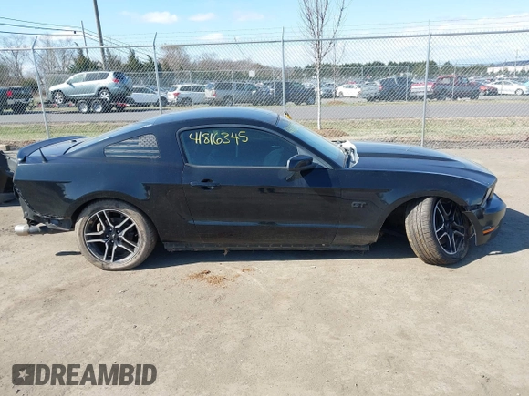 2010 Ford Mustang GT with VIN 1ZVBP8CH1A5152455, listed as a IAAI auction lot 41816345 with 261,275 mi miles and . Bid and sale history available at carsss.com. Image 14.