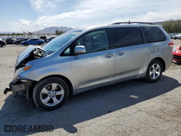 2013 Toyota Sienna LE AAS with VIN 5TDKK3DC9DS368933, listed as a Copart auction lot 53683055 with 242,125 mi miles and Salvage Title. Bid and sale history available at DreamBid. Image 1.