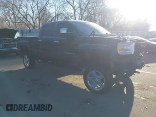 2015 GMC Sierra 2500HD available WiFi Denali with VIN 1GT120E87FF638538, listed as a IAAI auction lot 41425503 with 126,384 mi miles. Bid and sale history available at carsss.com. Image 1.
