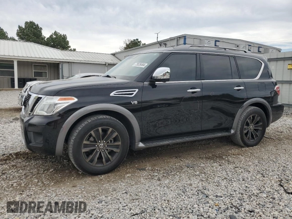 2018 Nissan Armada Platinum with VIN JN8AY2NF8JX300128, listed as a Copart auction lot 72628494 with 145,379 mi miles and Salvage Title. Bid and sale history available at carsss.com. Image 1.