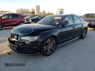 2017 Audi A6 Premium Plus with VIN WAUF2AFC6HN009924, listed as a Copart auction lot 41503335 with 104,312 mi miles and Salvage Title. Bid and sale history available at carsss.com. Image 1.