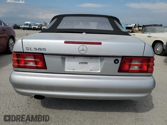 2001 Mercedes-Benz SL 500 with VIN WDBFA68F91F195550, listed as a Copart auction lot 73820644 with Not provided miles and Salvage title. Bid and sale history available at DreamBid. Image 6.