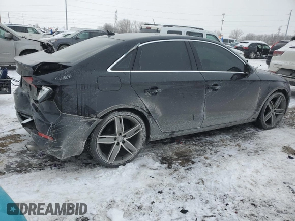 2015 Audi A3 2.0T Premium Plus with VIN WAUEFGFF6F1125982, listed as a Copart auction lot 46161475 with 129,183 mi miles and Salvage Title. Bid and sale history available at carsss.com. Image 3.