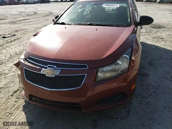 2012 Chevrolet Cruze LS with VIN 1G1PC5SH1C7252639, listed as a Copart auction lot 79860023 with 206,299 mi miles and Salvage Title. Bid and sale history available at carsss.com. Image 11.