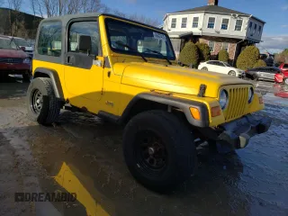 2000 Jeep Wrangler SE with VIN 1J4FA29P4YP791584, listed as a Copart auction lot 46437415 with 157,645 mi miles and Clean Title. Bid and sale history available at carsss.com. Image 4.