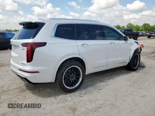 2021 Cadillac XT6 Premium Luxury with VIN 1GYKPDRS5MZ233884, listed as a Copart auction lot 58774595 with 47,490 mi miles and Salvage title. Bid and sale history available at DreamBid. Image 3.