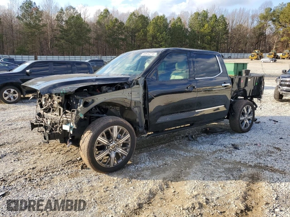 2023 Toyota Tundra Capstone Hybrid with VIN 5TFVC5DB2PX034237, listed as a Copart auction lot 85544274 with 35,236 mi miles and Salvage title. Bid and sale history available at DreamBid. Image 1.