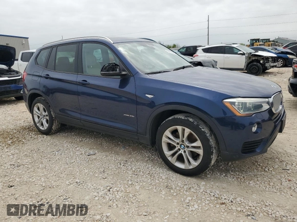 2017 BMW X3 xDrive35i with VIN 5UXWX7C57H0S20011, listed as a Copart auction lot 50732285 with 36,894 mi miles and Clean Title. Bid and sale history available at DreamBid. Image 4.