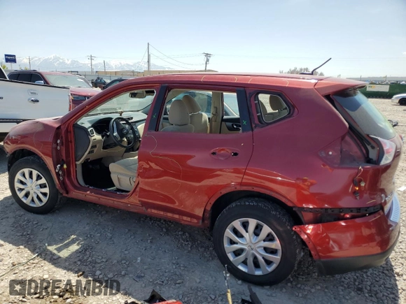 2016 Nissan Rogue SV with VIN KNMAT2MV7GP607804, listed as a Copart auction lot 53839325 with 152,371 mi miles and Salvage Title. Bid and sale history available at DreamBid. Image 2.