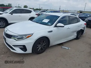 2019 Kia Optima LX with VIN 5XXGT4L32KG337466, listed as a IAAI auction lot 42113128 with 109,409 mi miles and . Bid and sale history available at DreamBid. Image 2.
