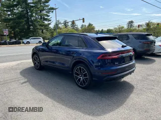 2019 Audi Q8 Premium Plus z VIN WA1EVAF10KD010837, wystawiony jako Copart lot #57176455 z przebiegiem 129 283 mil mil oraz Tytuł czysty. Historia ofert i sprzedaży dostępna na DreamBid. Obrazek 3.