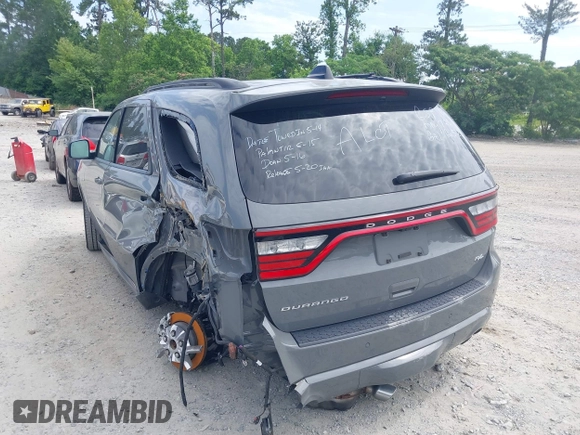 2023 Dodge Durango R/T Plus with VIN 1C4SDHCT1PC616557, listed as a IAAI auction lot 42320053 with 25,697 mi miles and . Bid and sale history available at DreamBid. Image 3.