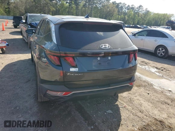 2022 Hyundai Tucson SE with VIN 5NMJA3AE8NH007203, listed as a Copart auction lot 49387615 with 43,836 mi miles and Salvage Title. Bid and sale history available at carsss.com. Image 6.