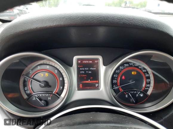 2012 Dodge Journey SXT with VIN 3C4PDCCG8CT243754, listed as a Copart auction lot 58535065 with 176,761 mi miles and Clean title. Bid and sale history available at DreamBid. Image 9.