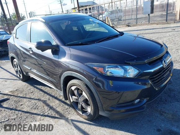 2018 Honda HR-V EX-L Navi with VIN 3CZRU5H70JM702032, listed as a IAAI auction lot 41680864 with 104,092 mi miles. Bid and sale history available at carsss.com. Image 1.