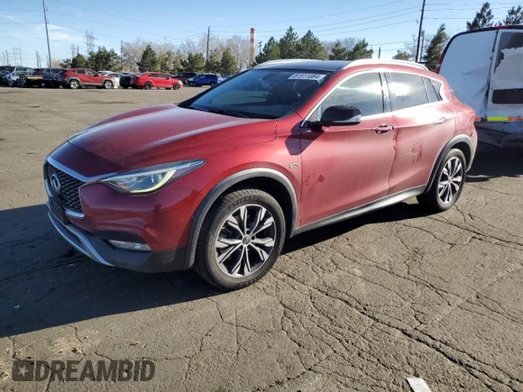 2017 Infiniti QX30 Premium with VIN SJKCH5CR2HA037261, listed as a Copart auction lot 81511084 with 72,345 mi miles and Salvage title. Bid and sale history available at DreamBid. Image 1.