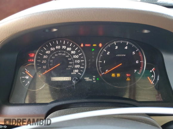 2004 Lexus GX 470 z VIN JTJBT20X240059501, wystawiony jako Copart lot #45146365 z przebiegiem 190 145 mil mil oraz Tytuł czysty. Historia ofert i sprzedaży dostępna na DreamBid. Obrazek 9.