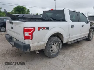 2018 Ford F-150 XL with VIN 1FTEW1E53JKE40749, listed as a IAAI auction lot 41993263 with 123,297 mi miles. Bid and sale history available at carsss.com. Image 4.