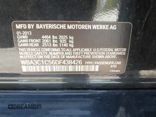 2013 BMW 3 Series 328i z VIN WBA3C1C56DF438426, wystawiony jako IAAI lot #42052101 z przebiegiem 180 524 mil mil oraz . Historia ofert i sprzedaży dostępna na DreamBid. Obrazek 9.