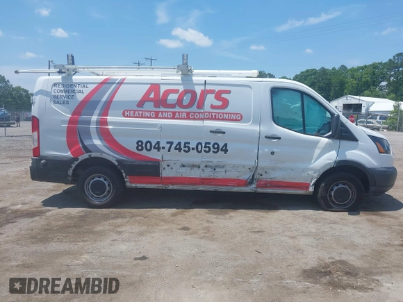2017 Ford Transit Cargo with VIN 1FTYR2ZM2HKA66625, listed as a IAAI auction lot 39471466 with 125,200 mi miles. Bid and sale history available at carsss.com. Image 13.