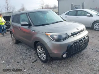 2016 Kia Soul + with VIN KNDJP3A5XG7241688, listed as a IAAI auction lot 41678769 with 164,823 mi miles. Bid and sale history available at carsss.com. Image 1.