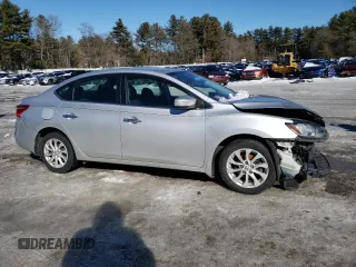 2018 Nissan Sentra SV with VIN 3N1AB7AP4JY280874, listed as a Copart auction lot 46175845 with 43,117 mi miles and Salvage Title. Bid and sale history available at carsss.com. Image 4.
