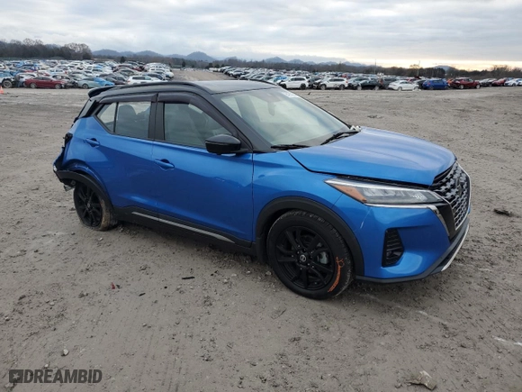 2021 Nissan Kicks SR with VIN 3N1CP5DV9ML478764, listed as a Copart auction lot 84914594 with 46,728 mi miles and Salvage Title. Bid and sale history available at carsss.com. Image 4.