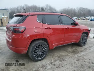 2022 Jeep Compass (RED) Edition с VIN 3C4NJDCB6NT237206, выставлен на аукционе Copart как лот 46014455 с пробегом 22 399 миль миль и Списание • Salvage title. История ставок и продаж доступна на DreamBid. Изображение 3.