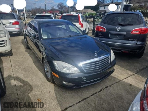 2007 Mercedes-Benz S 550 with VIN WDDNG71XX7A072453, listed as a Copart auction lot 84865234 with 155,116 mi miles and Clean Title. Bid and sale history available at DreamBid. Image 1.