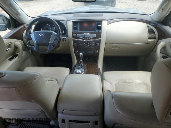 2017 Infiniti QX80 with VIN JN8AZ2NE7H9154114, listed as a Copart auction lot 58202525 with 155,750 mi miles and Salvage title. Bid and sale history available at DreamBid. Image 8.