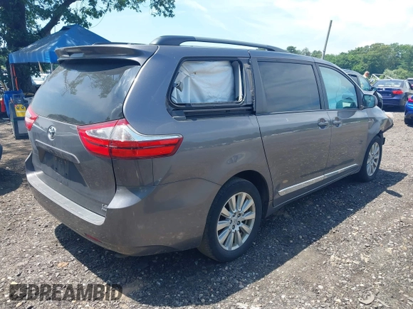 2017 Toyota Sienna LE with VIN 5TDJZ3DC2HS171132, listed as a IAAI auction lot 42589064 with 95,945 mi miles and . Bid and sale history available at DreamBid. Image 4.