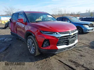 2022 Chevrolet Blazer Premier with VIN 3GNKBLR40NS163877, listed as a IAAI auction lot 41249191 with 22,235 mi miles and . Bid and sale history available at DreamBid. Image 1.