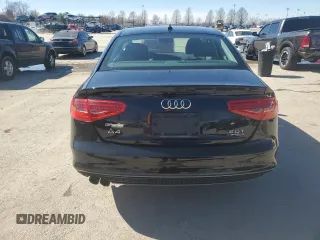 2015 Audi A4 Premium Plus with VIN WAUFFAFL5FN024562, listed as a Copart auction lot 48058595 with 0 mi miles and Salvage Title. Bid and sale history available at carsss.com. Image 6.
