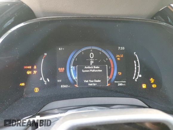 2024 Lexus RX with VIN 2T2BAMBA1RC028911, listed as a Copart auction lot 75608394 with 8,362 mi miles and Salvage Title. Bid and sale history available at carsss.com. Image 9.