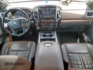 2020 Nissan Titan SL с VIN 1N6AA1ED5LN502137, выставлен на аукционе Copart как лот 59094945 с пробегом 42 241 миль миль и Списание • Salvage title. История ставок и продаж доступна на DreamBid. Изображение 8.