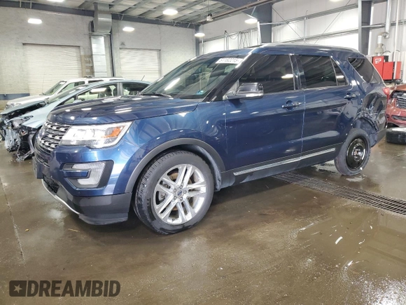 2016 Ford Explorer XLT with VIN 1FM5K8D82GGC33910, listed as a Copart auction lot 51182215 with 146,107 mi miles and Salvage Title. Bid and sale history available at DreamBid. Image 1.