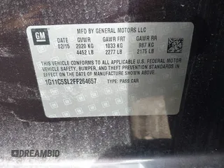 2015 Chevrolet Malibu LT with VIN 1G11C5SL2FF264657, listed as a IAAI auction lot 42132988 with 128,919 mi miles and . Bid and sale history available at DreamBid. Image 9.