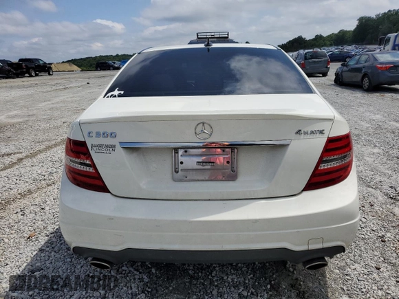 2012 Mercedes-Benz C 300 Sport with VIN WDDGF8BB0CR231058, listed as a Copart auction lot 58540945 with 178,360 mi miles and Salvage title. Bid and sale history available at DreamBid. Image 6.
