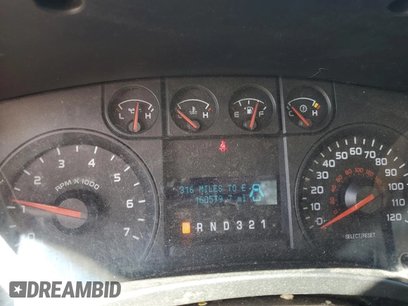 2009 Ford F-150 XL with VIN 1FTPF12V49KB76109, listed as a Copart auction lot 63595754 with 160,579 mi miles and Salvage Title. Bid and sale history available at carsss.com. Image 9.