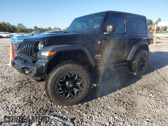 2018 Jeep Wrangler Sport with VIN 1C4GJXAG0JW146865, listed as a Copart auction lot 75021554 with 66,548 mi miles and Salvage Title. Bid and sale history available at carsss.com. Image 1.