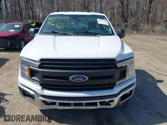 2018 Ford F-150 XL with VIN 1FTMF1CB7JKC77821, listed as a IAAI auction lot 41837002 with 128,867 mi miles. Bid and sale history available at carsss.com. Image 12.