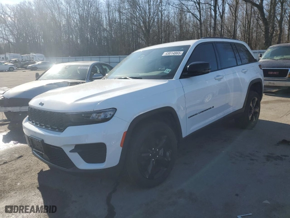 2023 Jeep Grand Cherokee Laredo with VIN 1C4RJHAG6PC601033, listed as a Copart auction lot 43014865 with 27,290 mi miles and Salvage Title. Bid and sale history available at carsss.com. Image 1.