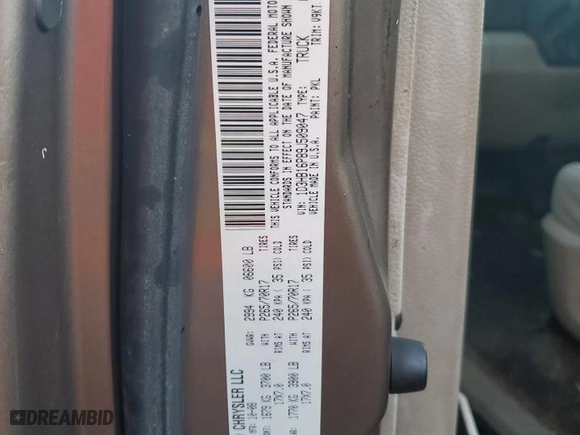 2009 Dodge Ram 1500 SLT with VIN 1D3HB16P89J509047, listed as a Copart auction lot 73973554 with 162,862 mi miles and Salvage Title. Bid and sale history available at carsss.com. Image 13.