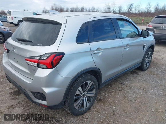 2021 Mitsubishi Outlander Sport ES with VIN JA4ARUAUXMU017447, listed as a IAAI auction lot 40863896 with 83,627 mi miles. Bid and sale history available at carsss.com. Image 4.