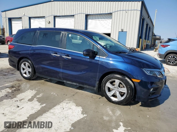 2020 Honda Odyssey EX with VIN 5FNRL6H56LB062770, listed as a Copart auction lot 43761435 with 103,566 mi miles and Salvage Title. Bid and sale history available at DreamBid. Image 4.