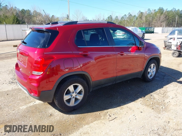 2019 Chevrolet Trax LT with VIN 3GNCJLSB2KL221428, listed as a IAAI auction lot 41805694 with 64,140 mi miles and . Bid and sale history available at carsss.com. Image 4.