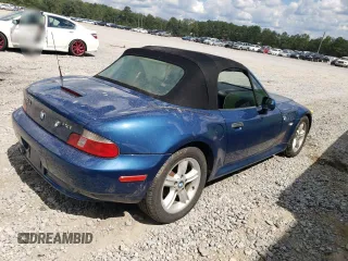 2000 BMW Z3 2.5L with VIN 4USCH9344YLG05011, listed as a Copart auction lot 73979264 with 91,684 mi miles and Salvage Title. Bid and sale history available at carsss.com. Image 3.