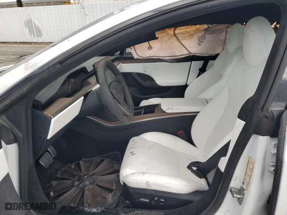 2023 Tesla Model S with VIN 5YJSA1E56PF511207, listed as a Copart auction lot 89173355 with 7,152 mi miles and Salvage Title. Bid and sale history available at carsss.com. Image 7.
